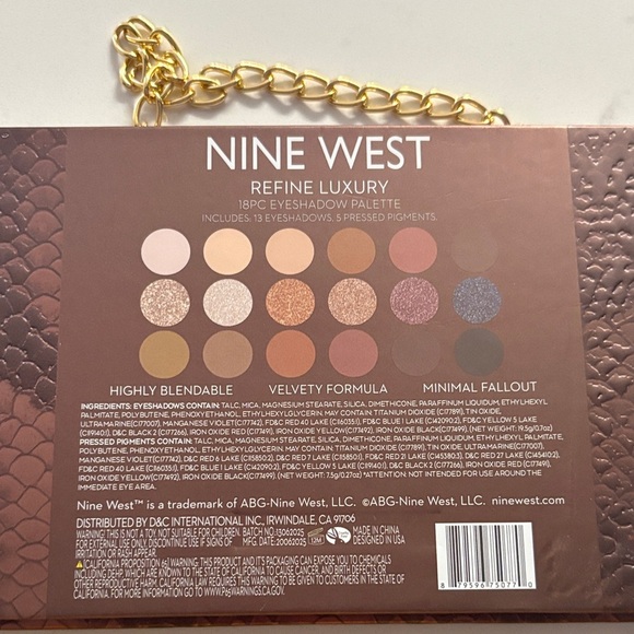 Nine West Metallic Pink Clutch with Gold Chain - Picture 8 of 9